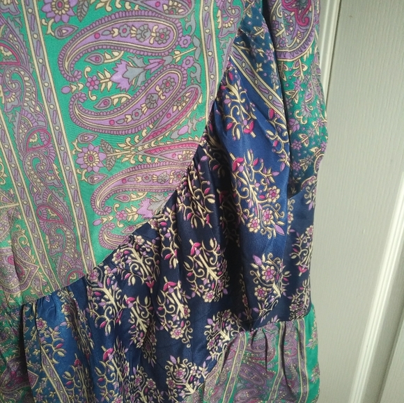 NWT silk Wrap Dress - Picture 4 of 6